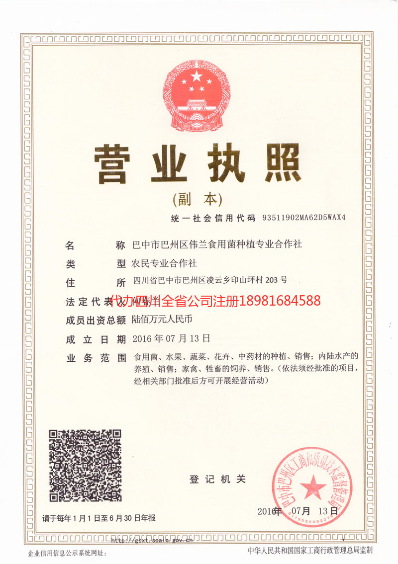 襄阳襄阳伟兰食用菌种植专业合作社